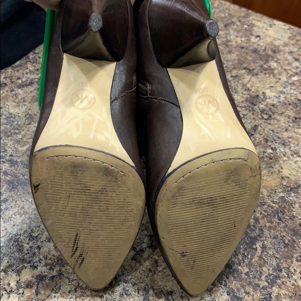 MICHAEL Michael Kors slouchy brown leather ankle boots - Picture 8 of 8